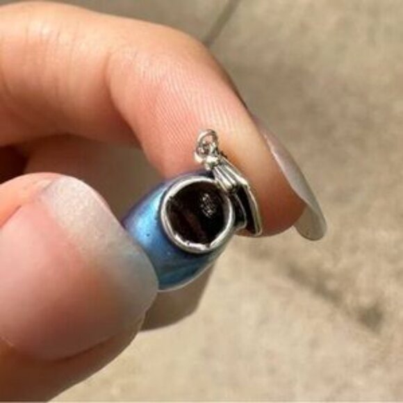 NWOT Graduation 2024 Blue Silver Heart Pandora - Picture 2 of 5